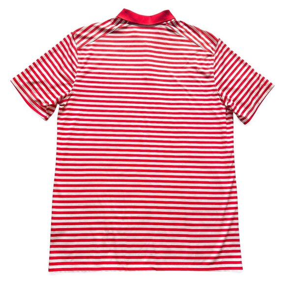 Nike Dri-FIT Victory Men's Striped Golf Polo Red White Men's Size Large - Picture 3 of 8